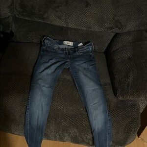 Hollister Women's Dark Blue Skinny Jeans